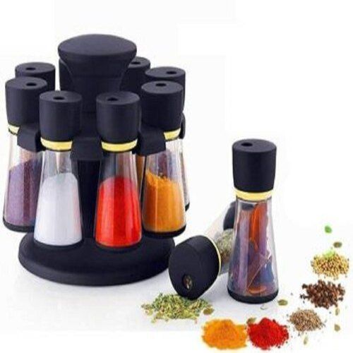 Set Of 8 Pieces Round Shaped With Modern Design Pots Kitchen Spice Rack Use: Hotel