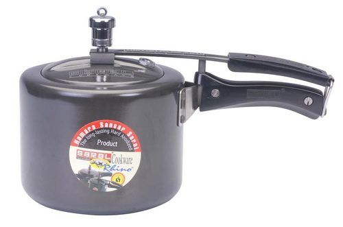 Aluminum Black Inner Lid Hard Anodized Cooker 3 Ltr