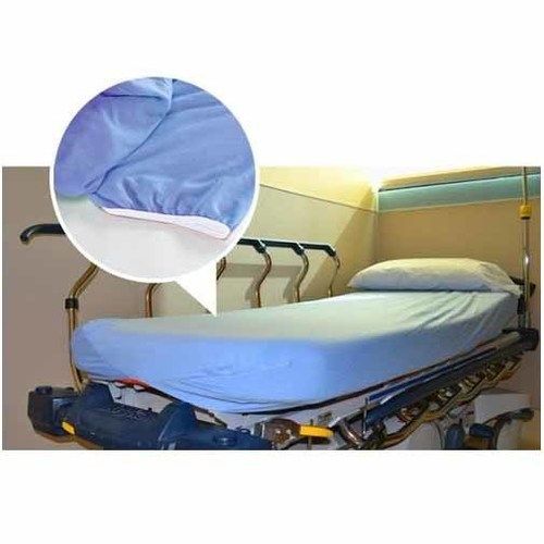 Plain Blue Single Size Hospital Bed Sheet