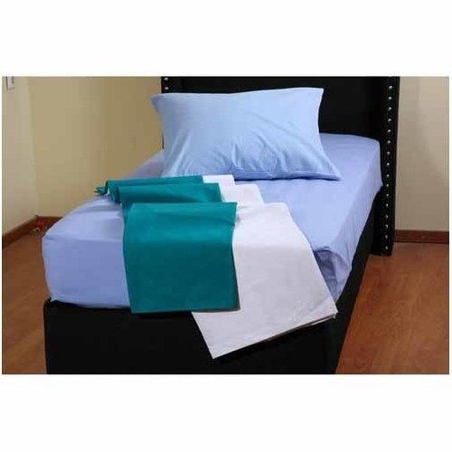 Plain Single Blue Hospital Bed Sheet