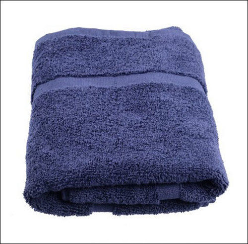 Rectangular Navy Color Bath Towel