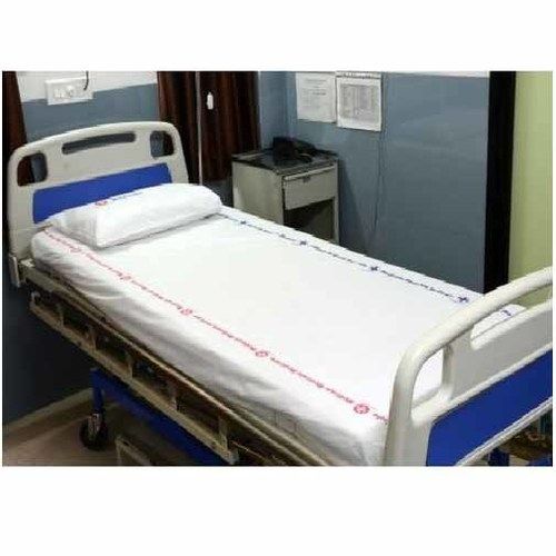 single size white hospital bed sheet 437