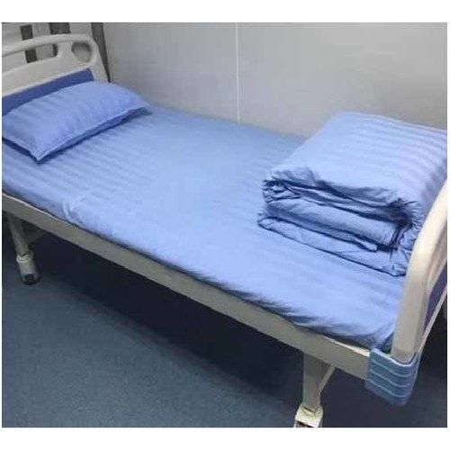 Striped Cotton Hospital Bed Sheet