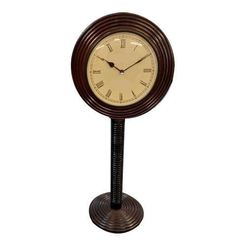 Mix Color Wooden Pillar Design Clock