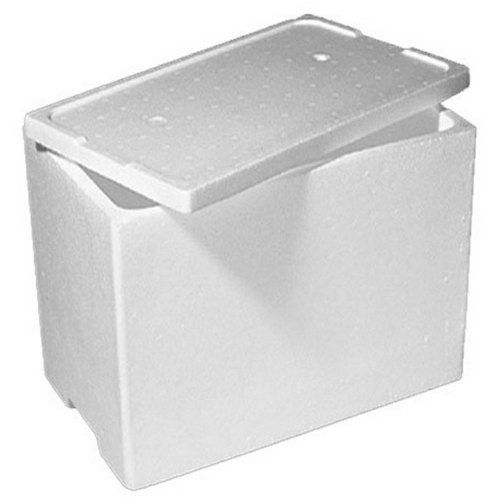 10 Kg. Per Cubic Meter Rectangular Shape White Thermocol Packaging Box