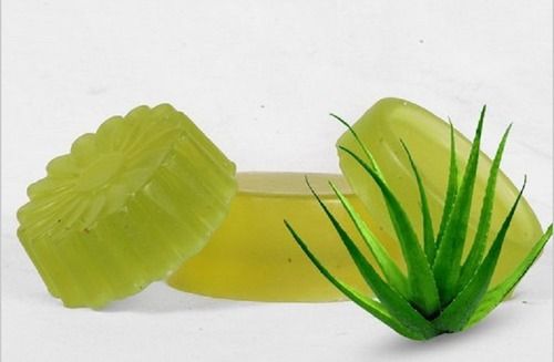 Aloe Vera Herbal Soap - 50 gm to 1 kg | Handmade, Natural Fragrance, Organic, Prevents Aging, Reduces Acne, Lightens Blemishes, Reduces Stretch Marks, Transparent, Middle Foam