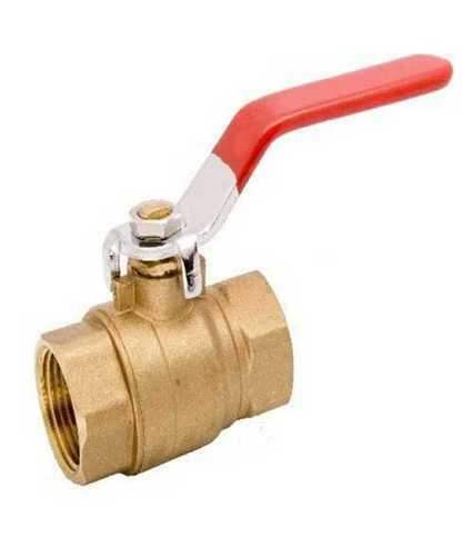 Fine Ball Valve In Cast Iron Metal And Red Golden Color For Pipe Fitting