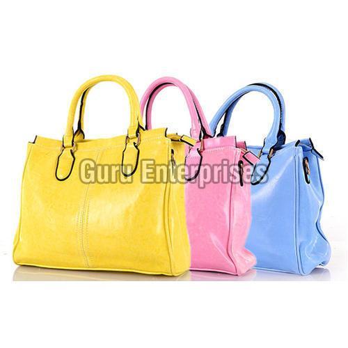 Available In Many Colors Ladies Fancy Pure Leather Handbags