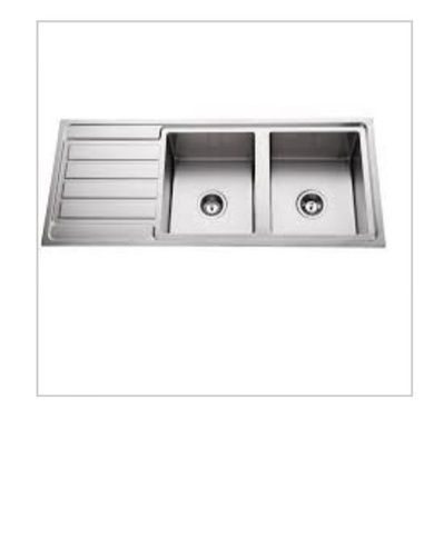 Stainless Steel Silver Color Double Bowl Kitchen Sink