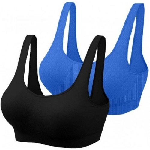 Available In Many Different Colors Superior Quality Stretchable Sports Bra  For Ladies, Elegant Look, Attractive Design, Plain Pattern, Machine Made,  Skin Friendly, Soft Texture, Fits Perfectly, Size : S To Xl at