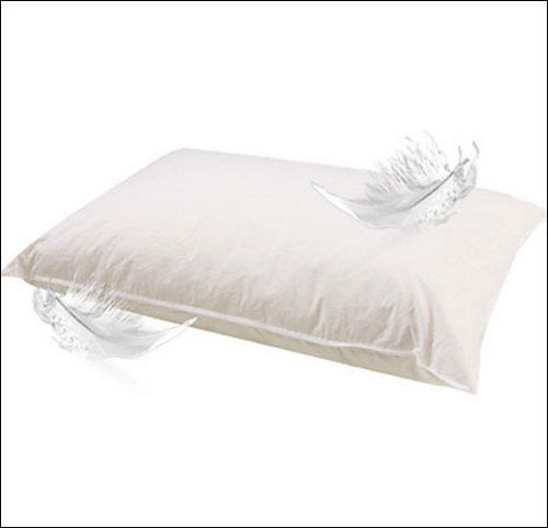 White Rectangular Feather Pillows