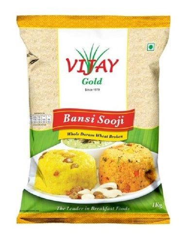 Bansi Sooji For Cooking, Standard Quality, High In Protein, Rich In Taste, Complete Purity, Scrumptious Flavor, Gluten Free, Natural Aroma, Packaging Size : 1kg Grade: A Grade