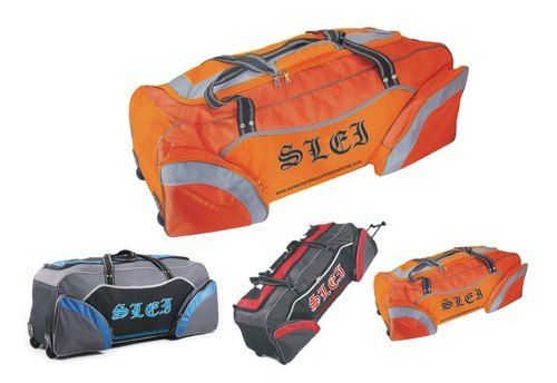 Multicolour Easy To Carry Zip Closure Cricket Sports Bags