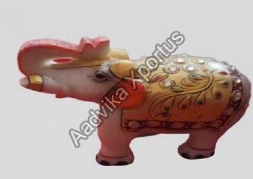 Handcrafted Marble Elephant Statue For Decor