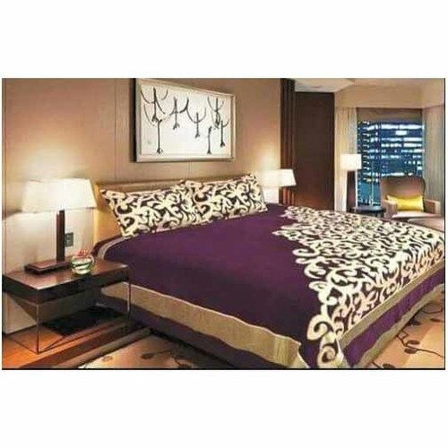 Various Printed Designer Velvet Double Bed Sheet With 2 Pillow Covers