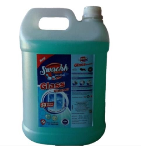 Liquid Greenish Blue Glass Cleaner Bottle 5000Ml