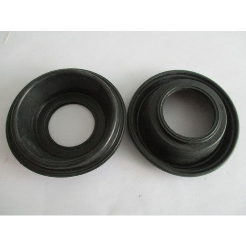 Round Rubber Diaphragm, Good Quality, Fine Texture, Good Structure, High Strength, Highly Efficient, Eco Friendly, Black Color, Size : 5mm To 70mm