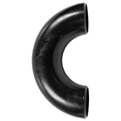 Mild Steel Glossy Black 180 Degree Pipe Elbow Section Shape: Round