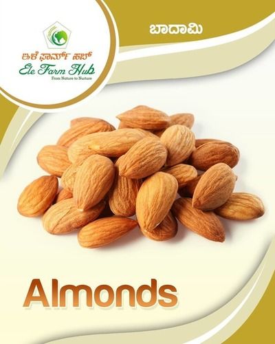 Organic Brown Bold Whole Almonds Badam Without Shell