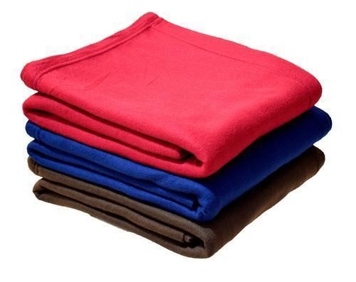 Fleece Solid Blanket & Throw