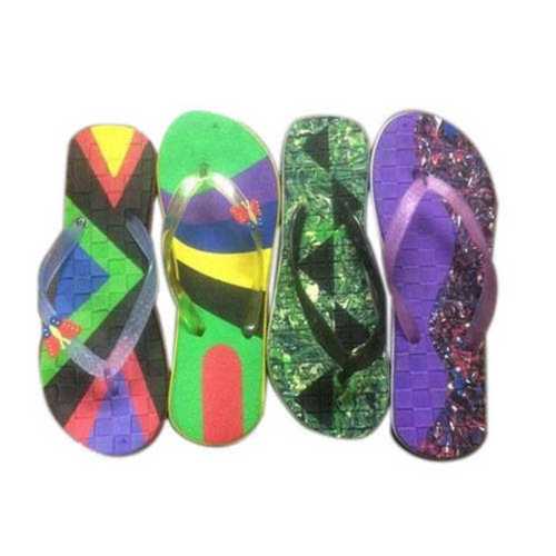 Rubber Multi Color Comfortable Fashion Slippers 