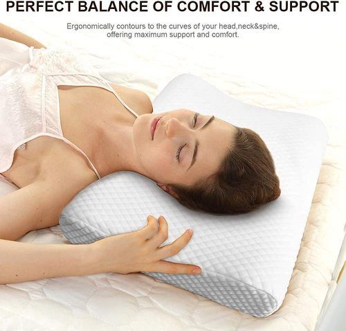 Rectangle White Color Memory Foam Pillow