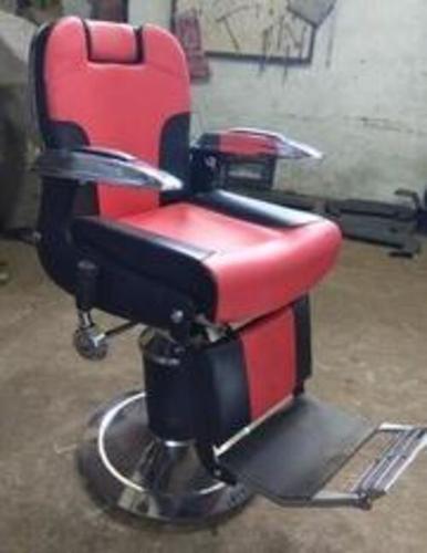 Adjustable Back Salon Chair - Stainless Steel & Iron, Standard & Custom Sizes, Black and Red Color | Anti Corrosion Body, Minimal Maintenance, Attractive Latest Design