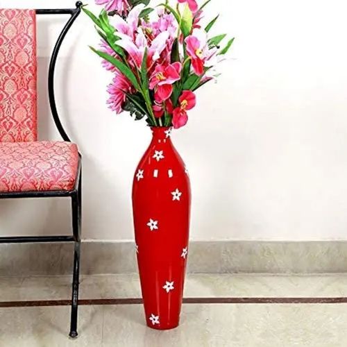 Bright Gifts Crafts Decor Metal Flower Vase (26 X 7 Inches, Black