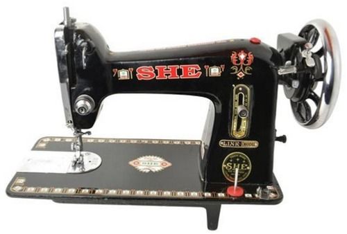 Black Commercial She Brand Link Motion Top Straight Sewing Machine