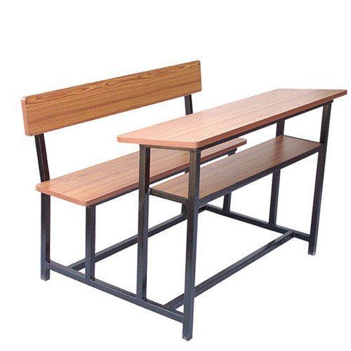 Durable 1-2 Seater Wooden School Bench