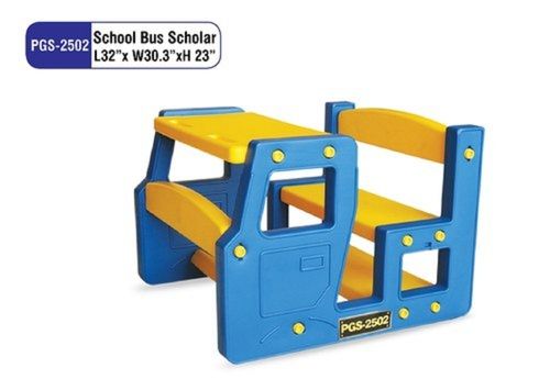 2 Seater Plastic Blue Yellow Mix Kids School Classroom Desk Dimension(L*W*H): 32X30.3X23 Inch (In)