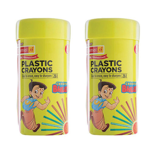 Non Toxic Camel Plastic Crayons 26 Shades Pack Of 2 Pieces