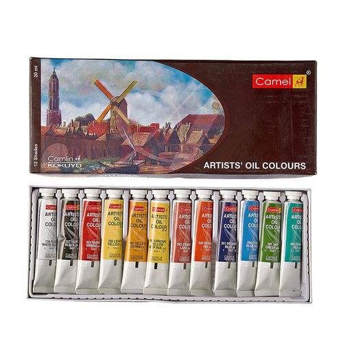Camlin Artist Oil Colour Tubes 12 Shades 20ML Each