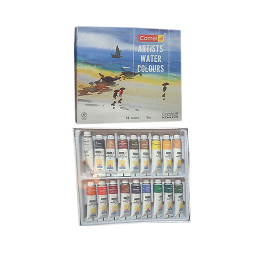 Non Toxic Camlin Artist Water Color 18 Shades 9Ml Tube