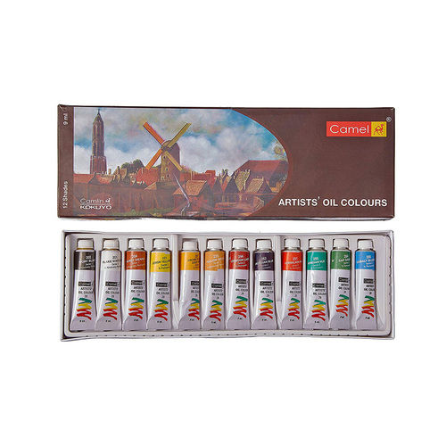 Camlin Kokuyo 12 Shades Artista  s Oil Colour Box 9ml Tubes