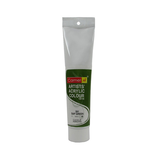 Non Toxic Camlin Kokuyo 391 Artist Acrylic Colour Tubes 120Ml A   Sap Green