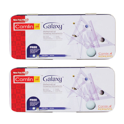 Light In Weight Geometry Box Camlin Galaxy Math Purple (Pack Of 2)