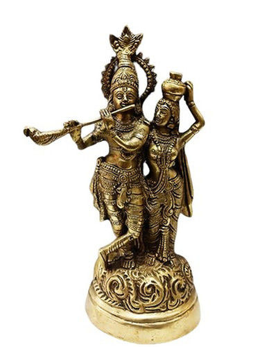 Brass Radha Krishna Statues (3.1Kg)