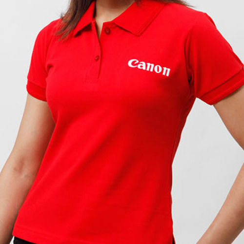 Corporate T Shirt For Ladies, Plain Pattern, Half Sleeves, Polo Neck, Optimum Quality, Gorgeous Design, Ethnic Look, Soft Texture, Skin Friendly, Comfortable To Wear, High On Style, Well Stitched Age Group: 18+