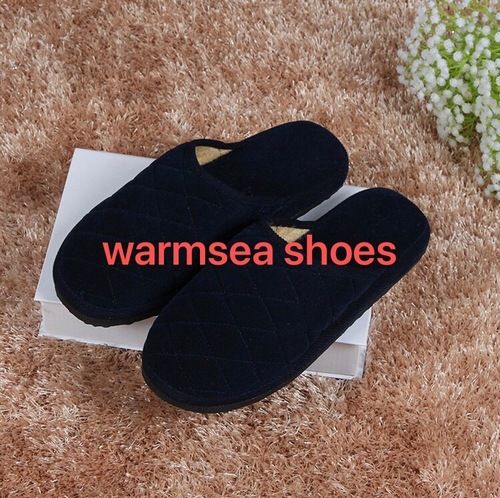 Black Winter Indoor Shoes Slippers