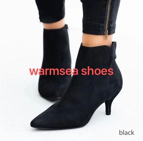 Ladies Black Heeled Shoes