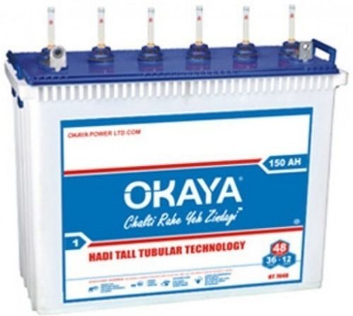 Okaya Power Tall Tubular Battery 150Ah Battery Capacity: <150Ah