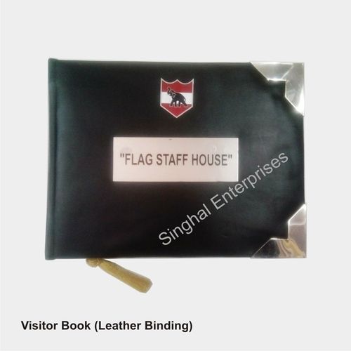 Visitor Book With Leather Binding And 50 Sheets