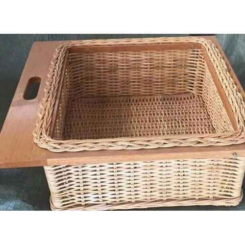 Wooden Kitchen Wicker Basket
