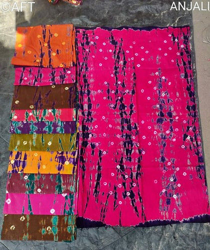 Multi Color Batik Print Cotton Nighty Fabric