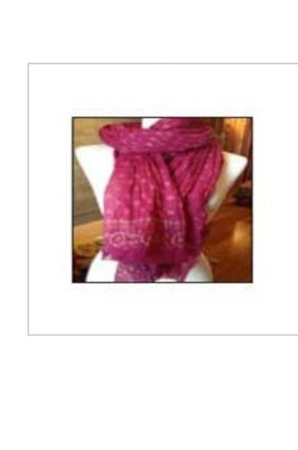 Designer Pink Color Ladies Silk Stoles