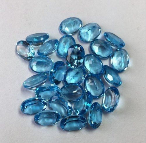 Excellent Cut Aaa Grade Blue Topaz Pukhraj Loose Gemstone Size: Vary