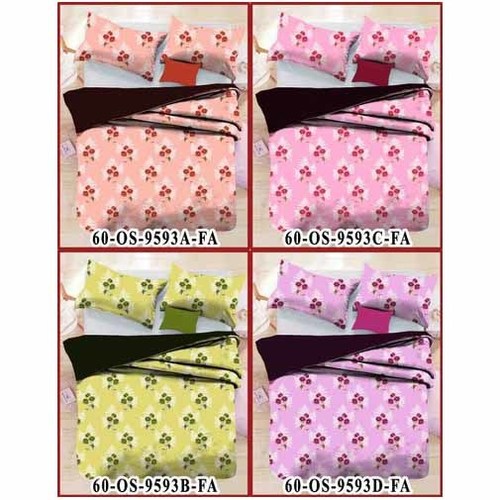 DreamFly Cotton Single Bed Sheet Set - 58x90 Inch, 1 Bed Sheet & 2 Pillow Covers, Breathable & Quick Dry