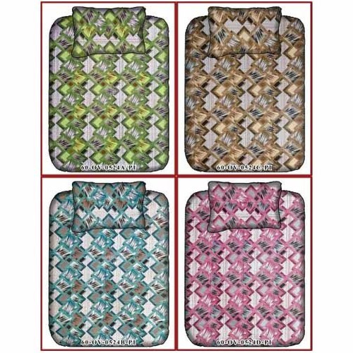 Various Fancy Printed Multicolour Cotton Single Bed Sheet