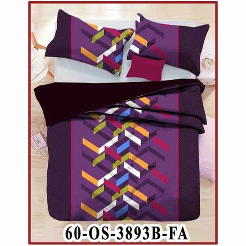 Quick Dry Printed Multicolour Pure Cotton Single Bed Sheet